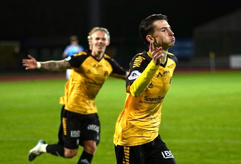 FØRSTE SCORING: Blerton Isufi scoret sitt første mål i OBOS-ligaen onsdag kveld.